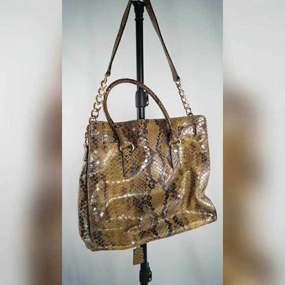 Michael Kors Faux Snakeskin Shoulder Bag - Picture 4 of 4